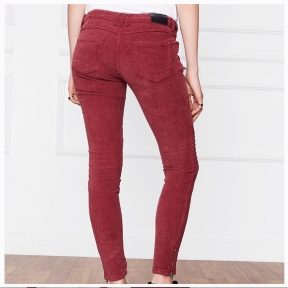 ANINE BING Corduroy skinny side zip pants 24 - Picture 2 of 13